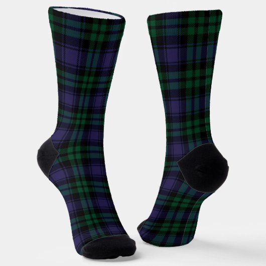 Black Watch Tartan, Plaid ソックス (傾斜あり)