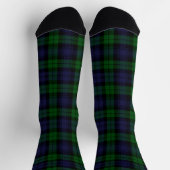 Black Watch Tartan Plaid ソックス (上部)