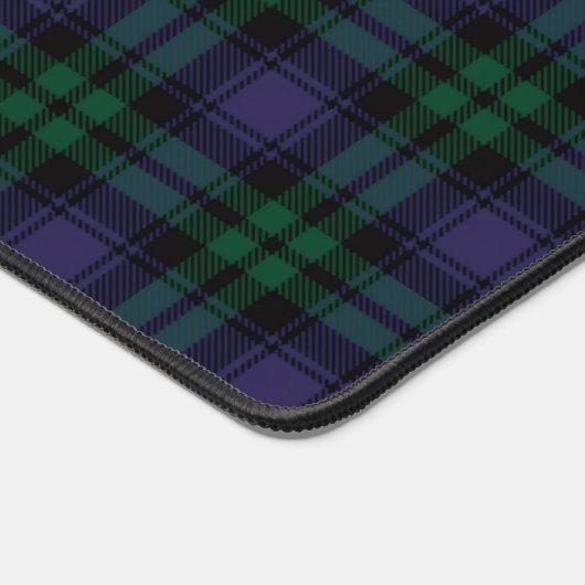Black Watch Tartan, Plaid デスクマット (コーナー)