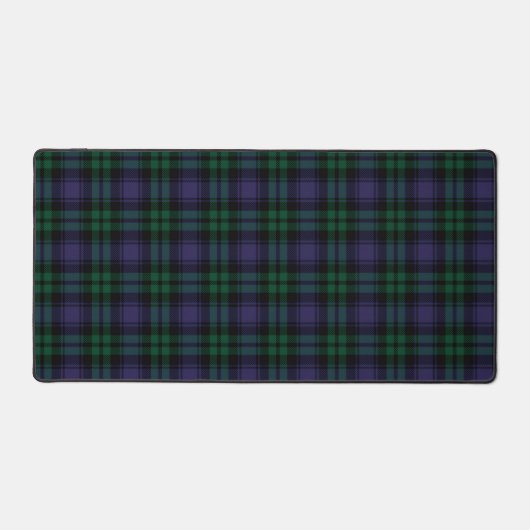 Black Watch Tartan, Plaid デスクマット (正面)