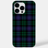Black Watch Tartan, Plaid Case-Mate iPhoneケース (裏面)