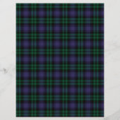 Black Watch Tartan, Plaid Scrapbook Paper (裏面)
