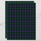 Black Watch Tartan, Plaid Scrapbook Paper (正面/裏面)
