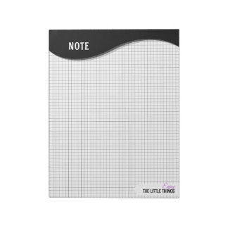 Black Wave "小さなことを楽しもう" グリッドドットノート ノートパッド