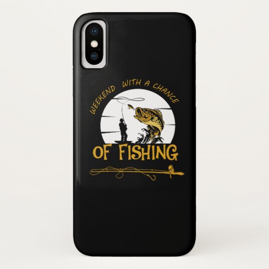 Black Weekend Chance of Fishing Case-Mate iPhoneケース (裏面)