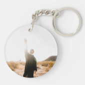 Black & Whiteお名前Photo Gradation Gift キーホルダー (裏面)