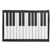 BLACK/WHITEのピアノ独身のな枕カバー、標準サイズ 枕カバー (裏面)