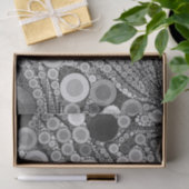 Black&Whiteのレトロパターン 薄葉紙 (ギフト)