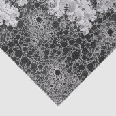 Black&Whiteの抽象的な泡パターン 薄葉紙 (詳細)