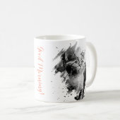 Black & WhiteのCat Mug絵画のカスタマイズ マグカップ (正面右)