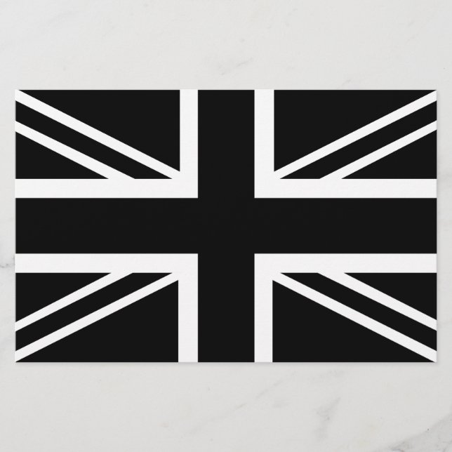 BLack & Whiteクラシック Union Jack British(UK)国旗 (正面)
