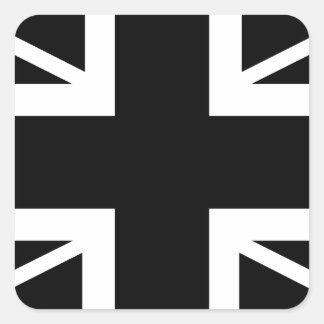 BLack & Whiteクラシック Union Jack British(UK)国旗 スクエアシール