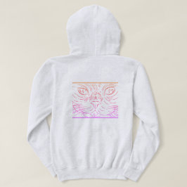 Black@White女性のための猫 パーカ