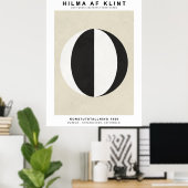 Black White ポスター (ホームオフィス)