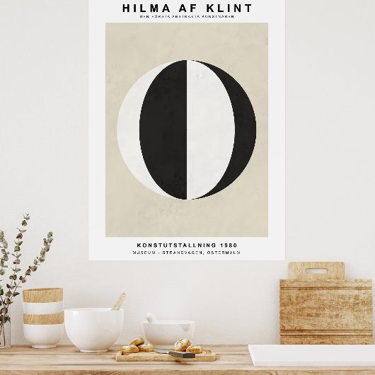 Black White ポスター (キッチン)