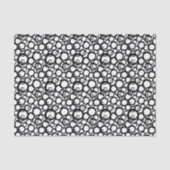 Black White Abstract Circles Collage Tissue Paper 薄葉紙 (正面)
