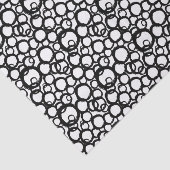 Black White Abstract Circles Collage Tissue Paper 薄葉紙 (詳細)
