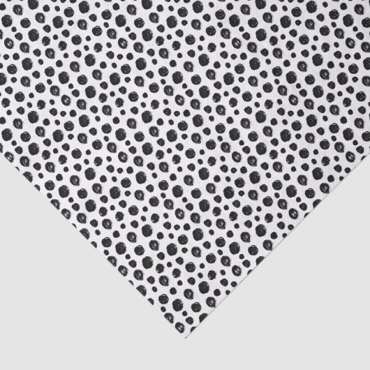 Black White Abstract Dots Collage Tissue Paper 薄葉紙 (詳細)