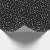 Black & White Abstract Modern Retro Triangle ラッピングペーパー (角)