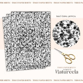 Black White Abstract Splashes Collage Tissue Paper 薄葉紙