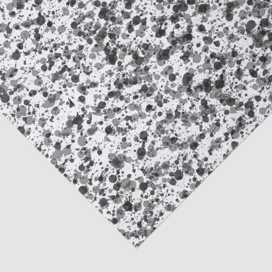 Black White Abstract Splashes Collage Tissue Paper 薄葉紙 (詳細)