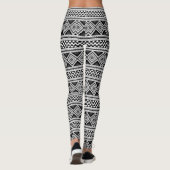 Black & White - African Love - Power Yoga Leggings レギンス (裏面)