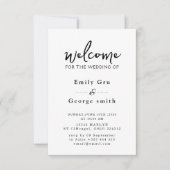 Black & White Anime Wedding Invitation セーブザデート (正面)