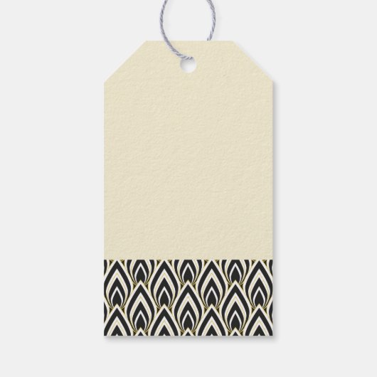 Black & White Art Deco  ギフトタグ (裏面)
