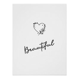 Black & White Art | Motivational Poster Decor ポスター