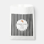 Black White Bakery Logo Product Packaging Bag フェイバーバッグ (正面)