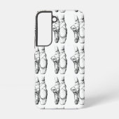 Black & White Ballet Shoes Samsung Galaxyケース (裏面)