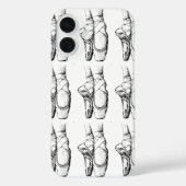 Black & White Ballet Slipper Case-Mate iPhoneケース (裏面)