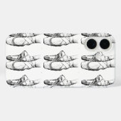Black & White Ballet Slipper Case-Mate iPhoneケース (裏面 (横))
