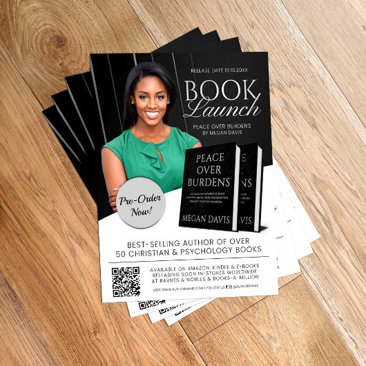 Black & White Book Launch Release Promotional チラシ