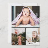 Black White Calligraphy Graduation セーブザデート (裏面)