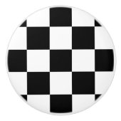 Black & White Checkerboard Ceramic Pull セラミックノブ (正面)