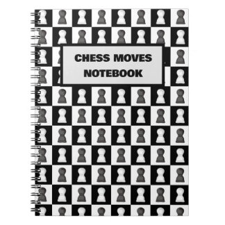 Black & White Chess Board Chess Moves Journal ノートブック