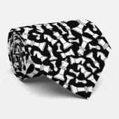 Black & White Chess Pieces ネクタイ (ロール)