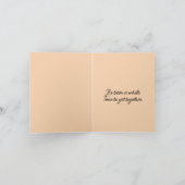 Black & White Chicken Resting Photo カード (内部)