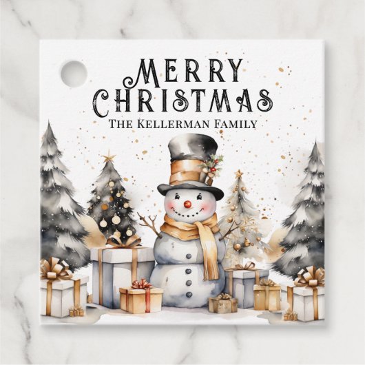 Black White Christmas フェイバータグ (正面)