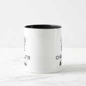 Black & white coffee mug gift for chess player マグカップ (中央)