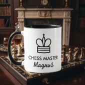 Black & white coffee mug gift for chess player マグカップ