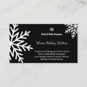 Black & White Community Ressibilance Giveaway 名刺 (正面)