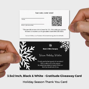 Black & White Community Ressibilance Giveaway 名刺