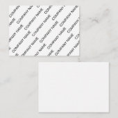 Black White Company Co Pattern Note Card ノートカード (正面/裏面)