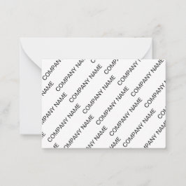 Black White Company Co Pattern Note Card ノートカード