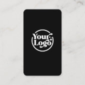 Black White Connect With Us QR Code 5 Social Media 名刺 (裏面)