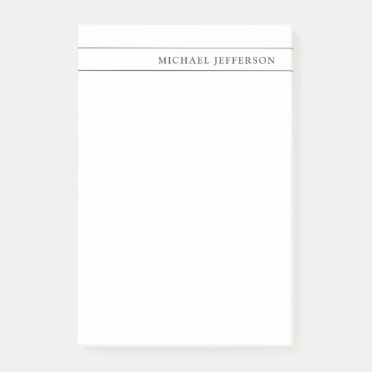 Black White Consultant Attorney at Law Profession ポストイット (正面)