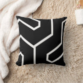 Black &White Coussin décoratif クッション (ブランケット)