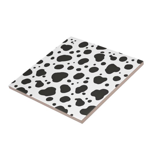 Black White Cow Pattern タイル (側面)